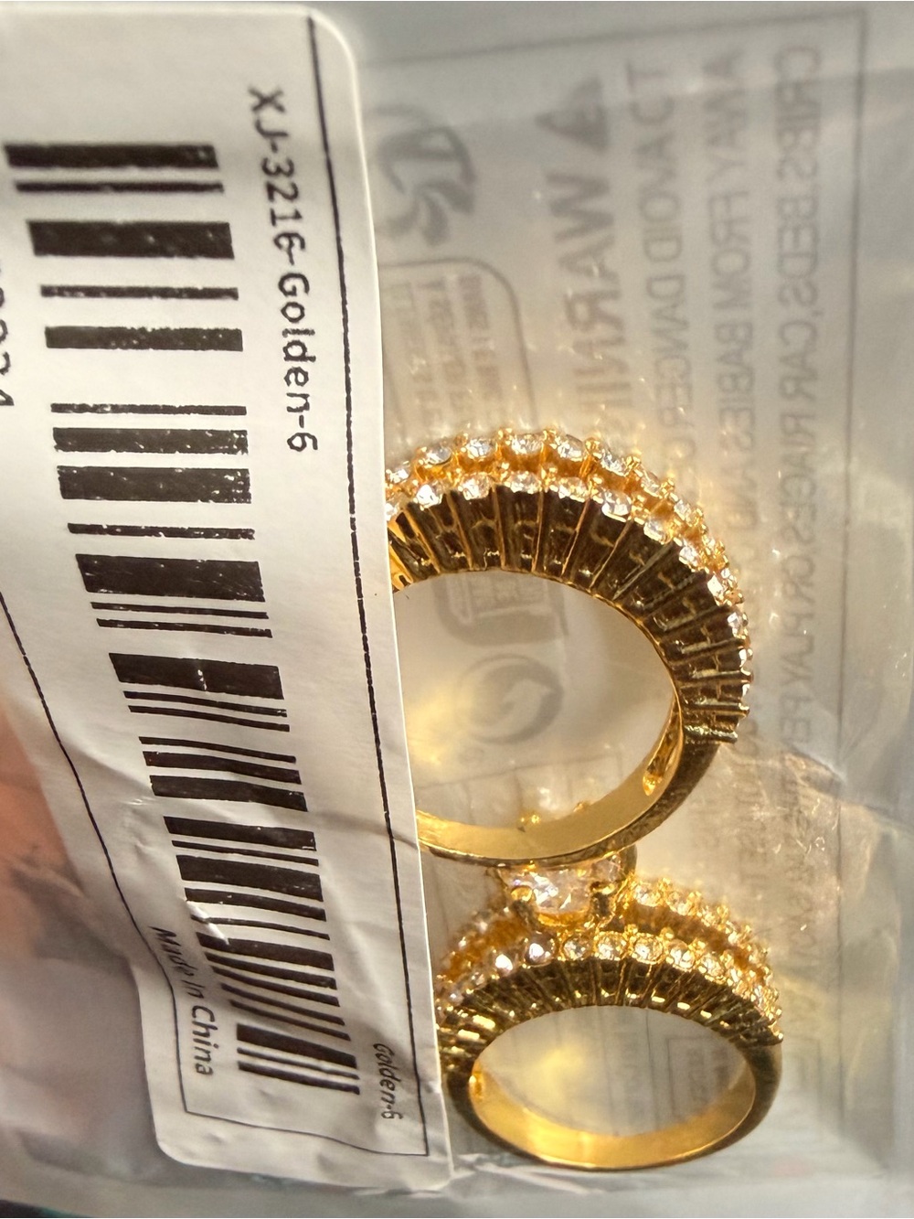 Gold Crystal-Accent Stackable Rings - Women Jewelry